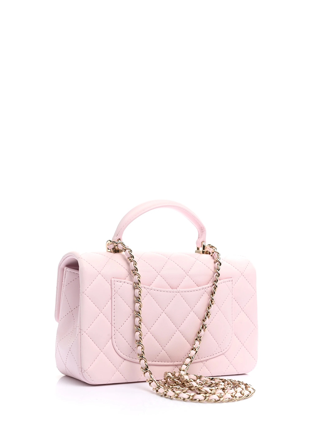 22P Mini Top Handle Rectangular Flap Light Pink