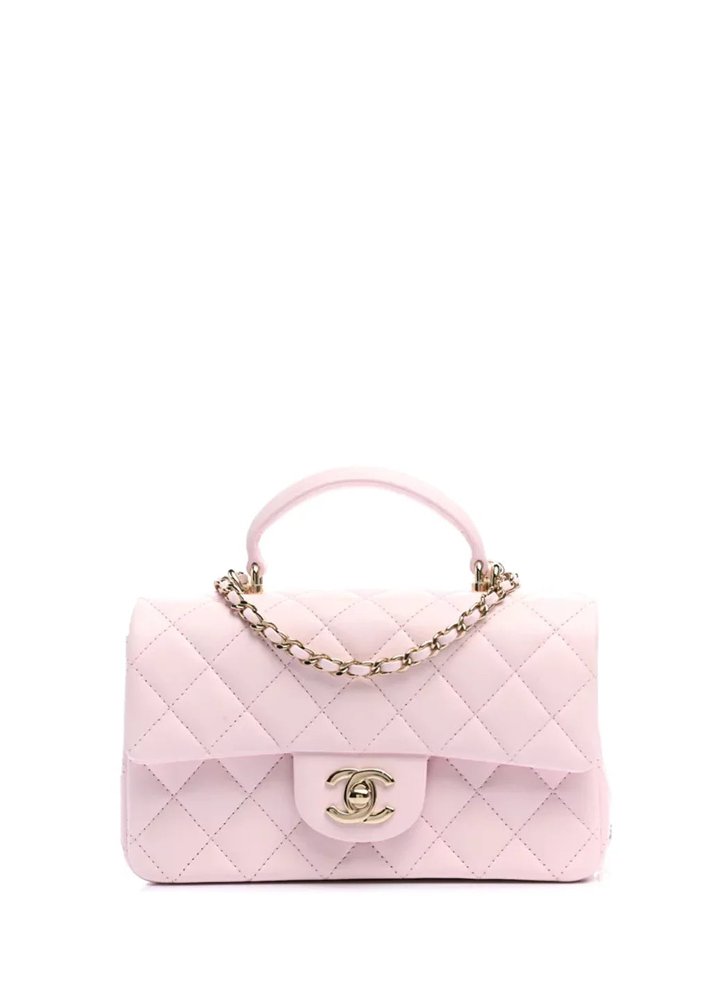 22P Mini Top Handle Rectangular Flap Light Pink