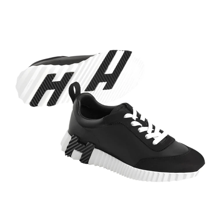 Bouncing Sneaker Calfskin and Suede Noir