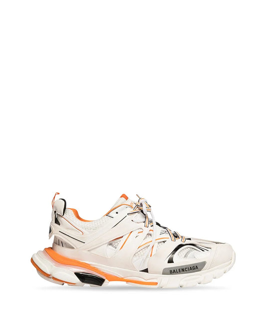 Track Sneaker White and Orange