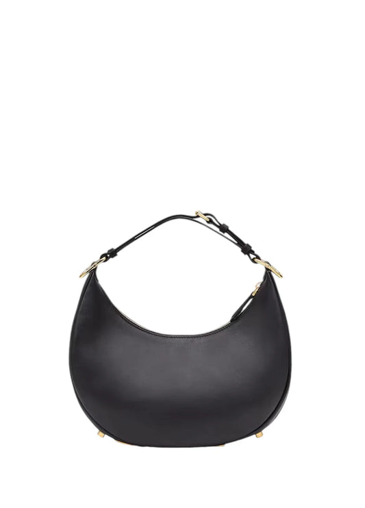 Fendgraphy Small Leather Bag Black