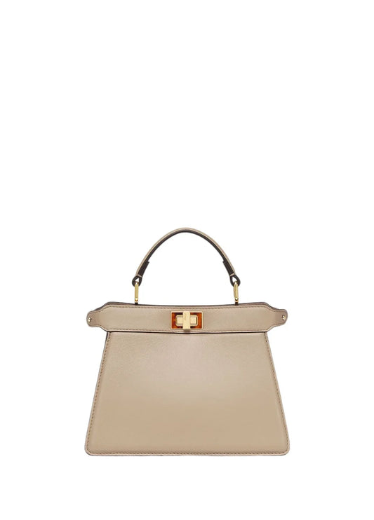Peekaboo ISeeU Petite Calfskin Bag Dove Gray
