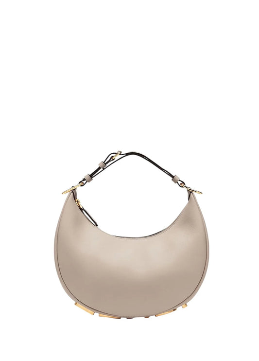 Fendgraphy Small Leather Bag Dove Grey