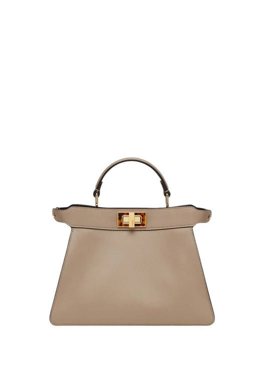 Peekaboo ISeeU Small Calfskin Bag Dove Gray
